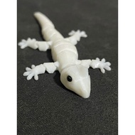 5x cute flexi articulated gecko/lizard toy prank display