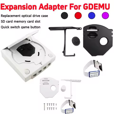 GDEMU Remote Secure Digital Card 3D Printed Mount Kit for DreamCast VA1 Console SD Card Kit Extensio