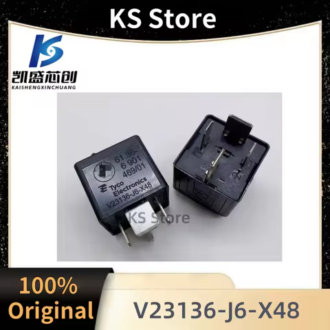 1PCS/LOT Automotive 4 Pin A/C 12V Power Pump Mini Relay V23136-J6-X48 61366901469 for BMW E90 for E9