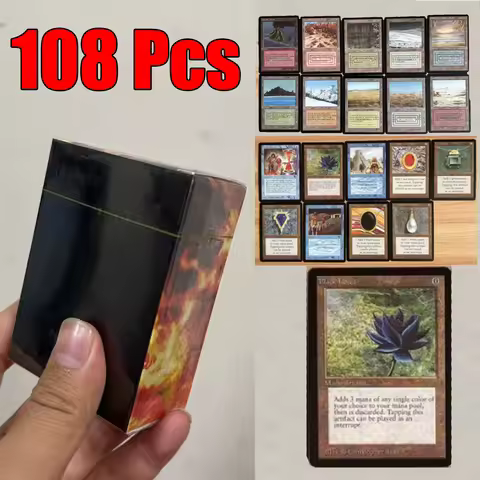 108 Pcs Black Core Cards P9 Dual Land Fetch Land Shock Lands Proxy Cards