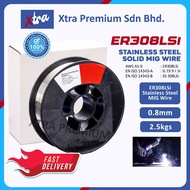 ER308LSI STAINLESS STEEL SOLID MIG WIRE - 0.8MM (2.5KG/SPOOL) #308LSI #MIG Wire #2.5KG #STAINLESS ST