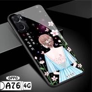 HP Oppo A76 4G Glass Softcase - Casing Oppo A76 4Ghp - Case Oppo A76 4Ghp [H04]