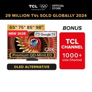NEW | TCL C8K Premium QD-Mini LED 4k TV | 65 75 85 98 inch | HDR 4500 nits | 144 Hz VRR | 3840 Zones