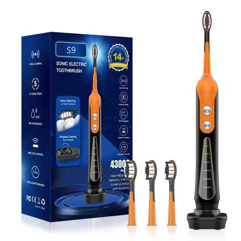 SUBORT S9 Sonic Electric Toothbrush Cordless USB Rechargeable Whitening Toothbrush Waterproof Ultras