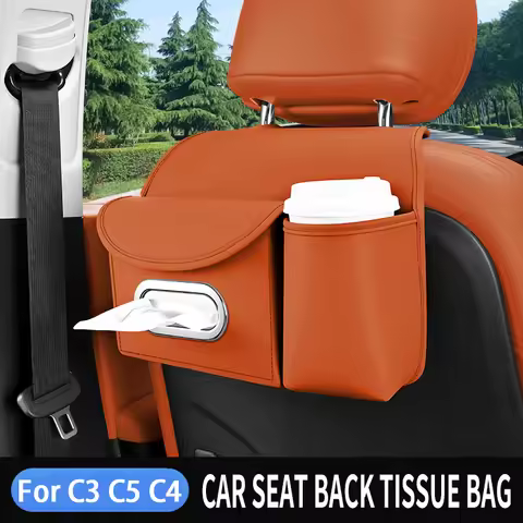 Car Seat Backtissue Bag For Citroen C5 X Elysee C3 Aircross C3 C5 C4 Basalt C4 Cactus