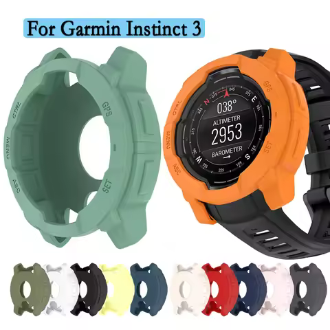 Soft Silicone Case For Garmin Instinct 3 Protective Cover Super Light Watch Decoration For Garmin In