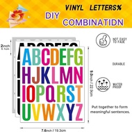 [hzsdakjjh.] Letter Sticker Vinyl Letter Sticker Self Adhesive Letters
