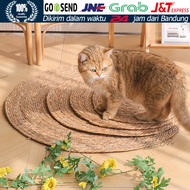 Cat Scratcher Sleep Mat Alas Garukan Kucing Bulat Cakaran Kucing Sisal Karpet Tempat Tidur Kucing An