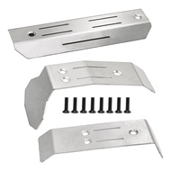 Stainless Steel Metal Bumper Chassis Armor Protection Skid Plate for Traxxas Mini Maxx Metal Upgrade