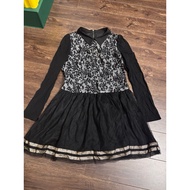 2hand. black lace flared dress under 53kg. q22