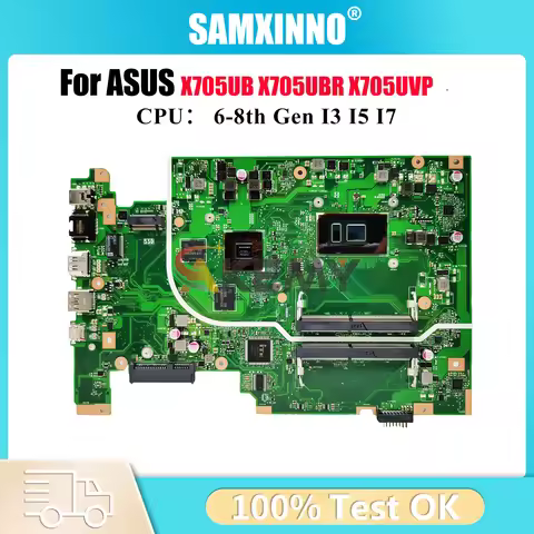 X705UB Laptop Motherboard For ASUS VivoBook X705UF X705UNR X705UBR F705U X705UVP X705U X705UBP X705U