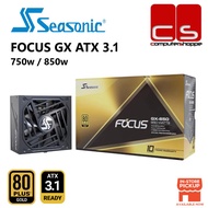 Seasonic FOCUS GX ATX 3.1 Series 80+ Gold PCIe 5 Full Modular Power Supply - 750w/850w