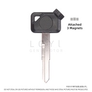 3Pcs Blank Key Motorcycle Replace Uncut Keys For YAMAHA Magnet Anti-theft Lock VOX BWS JOG EVO ZR 50