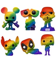 Funko Pop! Pride Set of 6 Rainbow: Stitch, Tine Belcher, Stormtrooper, Deadpool, Mickey Mouse and Wa
