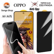 HP LAYAR Tempered Glass Anti-spy Privacy OPPO A6 A6X A5 A60 A6 Pro Anti-scratch Screen Protector Pre