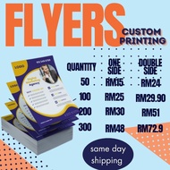 Flyers Printing A5 / A4 128gsm murah 1side & 2sided