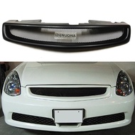 Front Grille Grill For Infiniti G35 2005-2006 Nissan Skyline V35 4 Door Sedan Fiberglass/Carbon Fibe