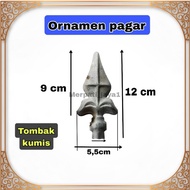 T0mbak mustache Iron Plate decorative accessories fence ornaments