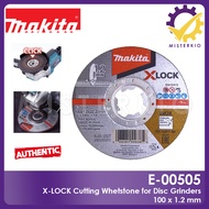 MAKITA E-00505 ABRASIVE CUTTING DISC X-LOCK 1.2 MM THICKNESS | 100 X 1 X 22.23 MM, E-00505