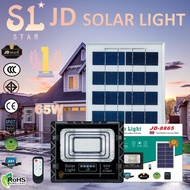 ซื้อ1แถม1 ไฟโซล่าเซลล์ JD แท้ 2000W 1000W 500W 300W 200W 120W 65W 45W 35W JD solar light led outdoor IP67 รับประกัน 3ปี