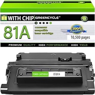 greencycle Compatible Toner Cartridge Replacement for HP 81A CF281A Work with Enterprise MFP M605 M6