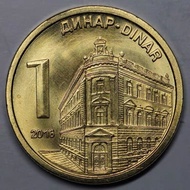 [Fidelity] Foreign Coins Brand New Round Light Year Random Shipment Serbia 1 Dinar Coin 20mm4 * 17+-