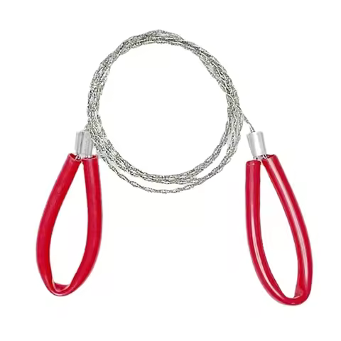 1Pcs Stainless Steel Cable Saw Metal Wire Saw Hand Pocket String Rope Saw Emergency Survival PVC Pip