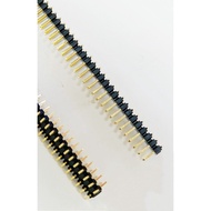 Industrial Grade 2.54MM Pitch 2 * 40P Standing Patch Pin Gold-Plated 3U Standing Patch Double Row Pi
