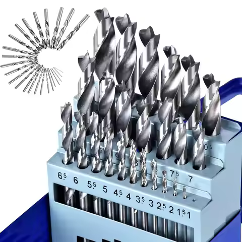 25pcs HSS-G Drill Set Wood Drill Bit Set 1-13 mm Continuous Sharp Precise Drill Set Wood Drill Set f