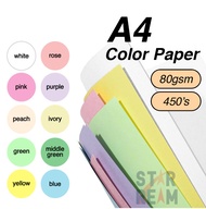 A4 Color Paper 80g 450s/ream, Colorful Paper
