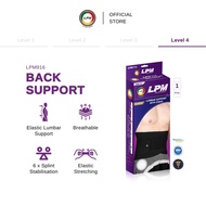 LPM Back Support 916 Lumbar Back Support with 6 Splint Adjustable Lumbar Support for Backbone Suppor