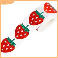 CONG 500 Pcs Strawberry Sticker Decorative Sticker Fruit Sticker Scrapbook Sticker