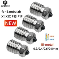 For Bambu Lab X1C Nozzle Kit P1s Nozzle 0.2 0.4 0.6 0.8 Bi Metal Nozzles P1p Bambulabs X1 Carbon for