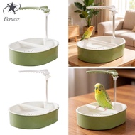 Fenteer Automatic Bird Bath Bird Automatic Shower Box with Perch Parrot Bathtub for Budgie