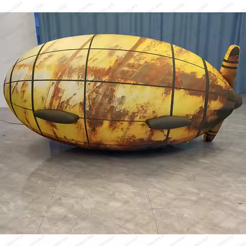 Giant Inflatable zeppelin Plane Air Blow Lifelike Blimp Airplane Cheap Outdoor Decor Nightclub Theme