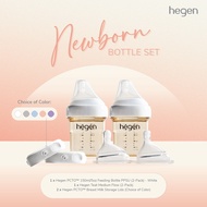 Hegen Newborn Bottle Set (1 to 3 months) 150ml/5oz Feeding Bottle 2 pack with Medium Flow Teat 2-Pac