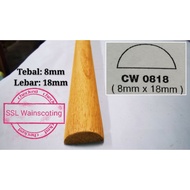 wainscoting/kayu frame /wall moulding /wall skirting/nyatoh kayu/chair rail/ accent wall(0818)