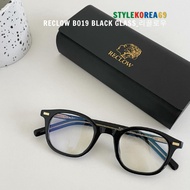 [RECLOW] Reclow B019 Korean eyeglass frames - RECLOW B019 BLACK GLASS_리로우