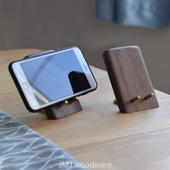 Mobile Phone Stand Desktop Mobile Phone Stand Lazy Stand Walnut Brass Mobile Phone Holder