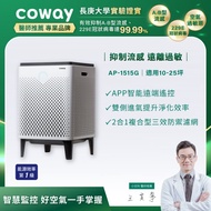 【Coway】雙重防禦智能空氣清淨機 APP智能遠端遙控｜AP-1515G