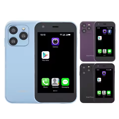 SOYES XS15 Smart Cell Phone Mini 3G Smartphone 3in WiFi 2GB 16GB 3D Glass Slim HD Camera Dual SIM Sm