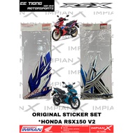 STICKER SET *86000-K2P-M60ZA / M50ZB FOR HONDA RSX150 V2 ORIGINAL BSH HONDA SPAREPARTS LAST STOCK OF