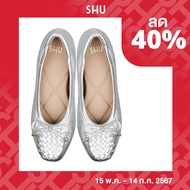 SHU SOFY SOFA 0.5" WOVEN CRAFT - SILVER รองเท้าคัทชู