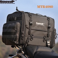 Rhinowalk Waterproof motorcycle saddle bag Expandable tail bag Cycling Motorcycle Rear Seat Bag (60L