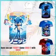 T&J - SONIC Tshirt T-shirt Kids clothing baju budak Sonic the Hedgehog - V146