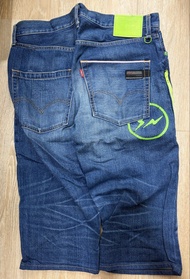 Fragment Design Levi’s Fenom 2009SS Light oz Sunderys washed cropped denim jeans green 洗水 綠電 Levi Le