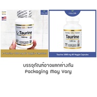 แอล-ทอรีน L-Taurine 1000 mg 60 Veggie Capsules - California Gold Nutrition