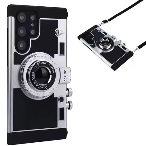 For Samsung Galaxy S25Ultra S24 S23 S22 Note20 S26 Ultra Plus Phone Case Emily In Paris 3D Retro Cam