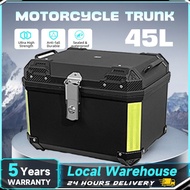 TANKER ABS TOP BOX Aluminium Top Box 38L 45L ALUMINIUM LOCK Top Box Aluminium Motorcycle Storage Top