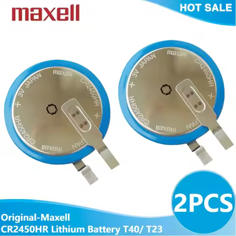 2PCS Original-Maxell CR2450HR Lithium Battery CR2450 CR2450N High-Temperature Resistant 3V Tire Pres